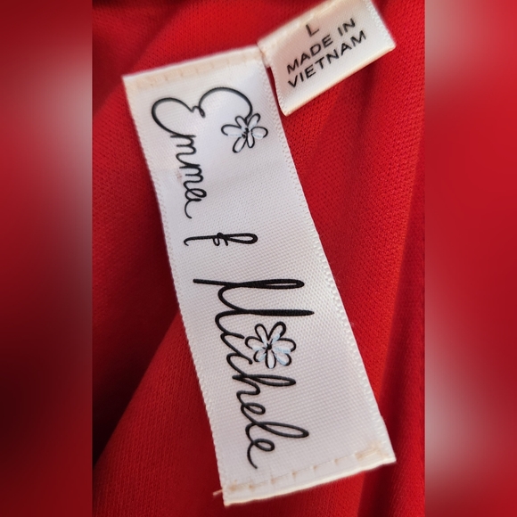 NWOT Emma & Michele Maxi Chevron Summer Sleeveless Dress Size L - Picture 2 of 6